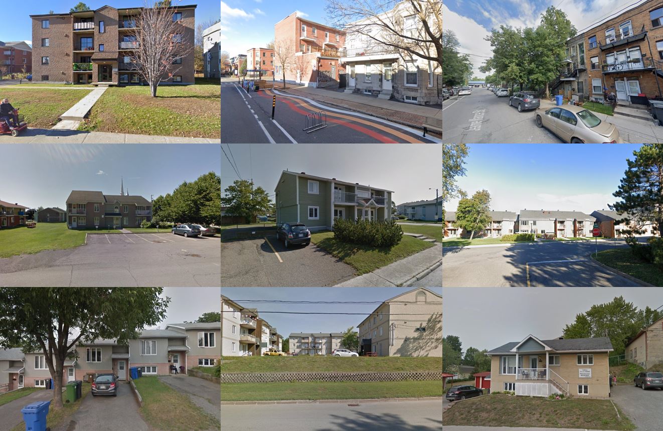 Image 1: Exmaples Street View screenshots taken